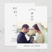 Niedliche Hochzeitsgeschichte - Neuer Epic Einladung (Vorne/Hinten)