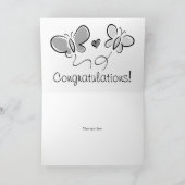 Niedliche Hochzeitsgrüßkarte für Ehepaare Feiertagskarte (Innenseite)