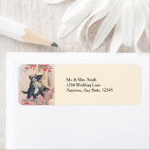 Niedliche Hochzeitskatzen Braut und Bräutigam (Insitu)