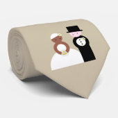 Niedliche Hochzeitspaare Krawatte (Gerollt)