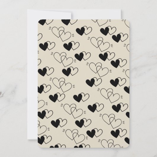 Niedliche Hochzeitsreise mit Katzenbraut und Bräut Einladung (Rückseite)