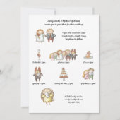 Niedliche Hochzeitstunde laden rustikal handgezeic Einladung (Vorderseite)