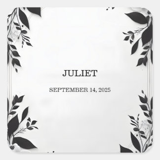 Niedliche Hoffnung wir binden das Brautparty des K Quadratischer Aufkleber