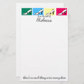 Niedliche hohe Ferse beschuht Briefpapier (Vorne/Hinten)