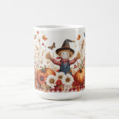 Niedliche Höhle mit Pumpkins und Wildblumen Kaffeetasse (Mittel)
