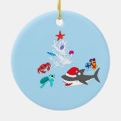 Niedliche Holiday Shark Ornament (Hinten)