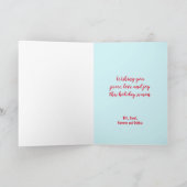 Niedliche Holland Lop Weihnachtskarte Karte (Innenseite)