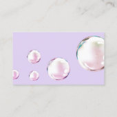 Niedliche holografische Bläschen Haushaltshilfe Re Visitenkarte (Rückseite)