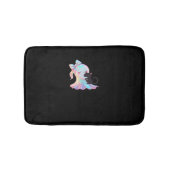 Niedliche Holographic Ghost umarmt Black Cat Cozy Badematte (Vorderseite)