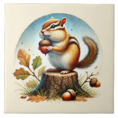 Niedliche Holzfäller Fliese (Vorderseite)