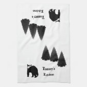 Niedliche Holzküche Geschirrtuch (Vertikal)