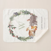 Niedliche Holzleafelblume Kids Sherpadecke (Vorderseite (Horizontal))