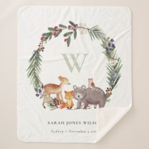 Niedliche Holzleafelblume Kids Sherpadecke