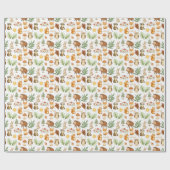 Niedliche Holzmuster-Wrapping Papier Rolle Geschenkpapier (Flach)