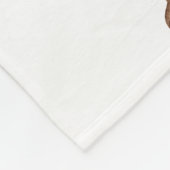 Niedliche Holztierkraut Fleecedecke (Ecke)