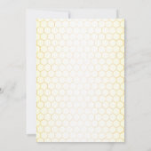 Niedliche Honey Bee Baby Dusche Einladung (Rückseite)