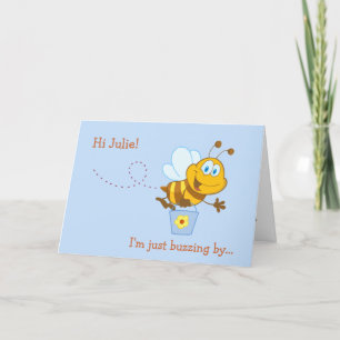 Niedliche Honey Bee Kid's Birthday Card Karte