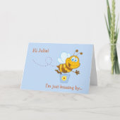 Niedliche Honey Bee Kid's Birthday Card Karte (Vorderseite)