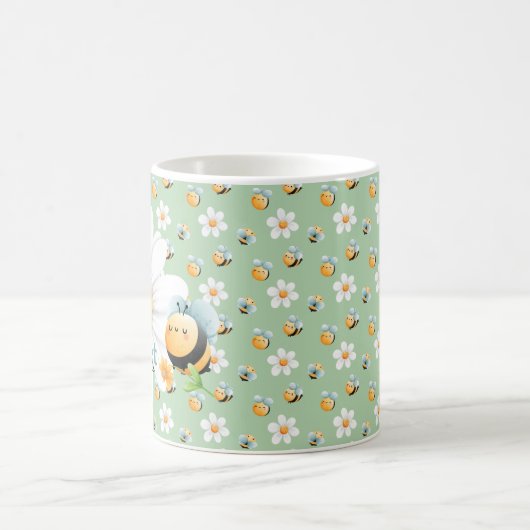 Niedliche Honey Bee Muster Custom Tasse (Mittel)