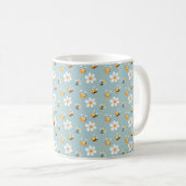 Niedliche Honey Bee Muster Custom Tasse (VorderseiteRechts)