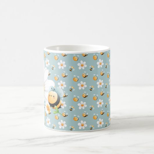 Niedliche Honey Bee Muster Custom Tasse (Mittel)