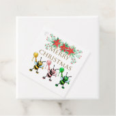 Niedliche Honey Bees Gold Frohe Weihnachten Geschenkanhänger (Beispiel)