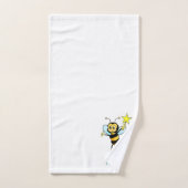 Niedliche Honigbiene auf weißem Handtuch Set (Handtuch)