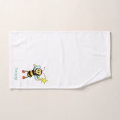 Niedliche Honigbiene auf weißem Handtuch Set (Handtuch)