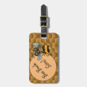 Niedliche Honigbiene Gepäckanhänger (Vorderseite vertikal)