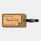 Niedliche Honigbiene Gepäckanhänger (Rückseite horizontal)