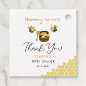 Niedliche Honigbiene mit Sweet Honey Baby Dusche Geschenkanhänger (Rückseite)