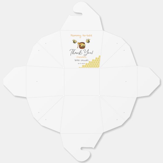 Niedliche Honigbiene mit Sweet Honey Baby Dusche Geschenkschachtel (Ungefaltet)
