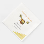 Niedliche Honigbiene mit Sweet Honey Baby Dusche Serviette (Ecke)