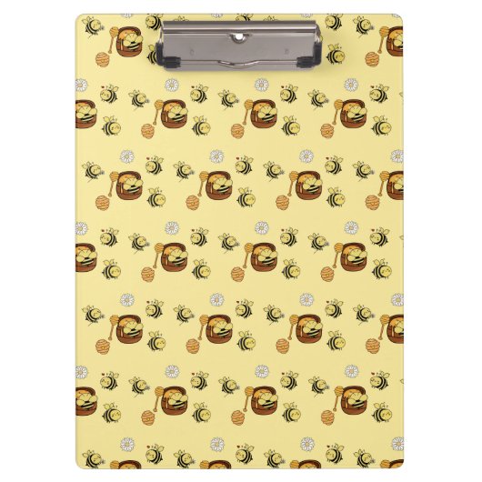 Niedliche Honigbiene mit Sweet Honey Clipboard Klemmbrett (Vorderseite)
