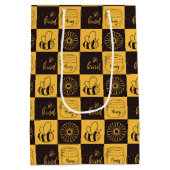 Niedliche Honigbiene Mittlere Geschenktüte (Rückseite)