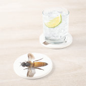 Niedliche Honigbiene Sandstein Untersetzer (Seite)