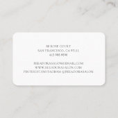 Niedliche Honigbiene Schönheit und Friseur Visitenkarte (Rückseite)