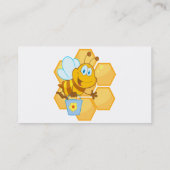 niedliche Honigbiene und Honigwabe Visitenkarte (Rückseite)
