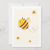 Niedliche Honigbiene zum 3. Geburtstag Einladung (Rückseite)