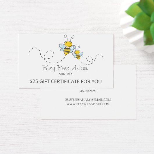 Niedliche Honigbienen Bienenhalter - Geschenkgutsc (Schreibtisch)