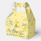 Niedliche Honigbienen Gelbe Blüte 1. Geburtstag 1 Geschenkschachtel (Rückseite)
