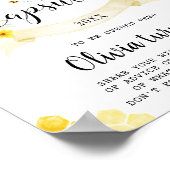 Niedliche Honigbienen Gelbe Blütenzeit Kapselunter Poster (Ecke)