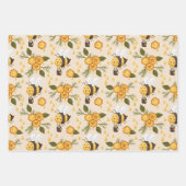 Niedliche Honigbienen Geschenkpapier Set (Vorderseite 2)