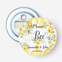 Niedliche Honigbienen Hochzeit mit gelber Blüte