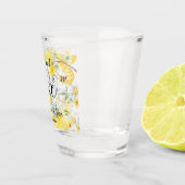 Niedliche Honigbienen Hochzeit mit gelber Blüte Schnapsglas (Rechts)