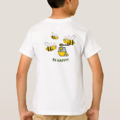 Niedliche Honigbienen Pflege und Shirt (Rückseite)