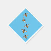 Niedliche Honigbienen Serviette (Ecke)