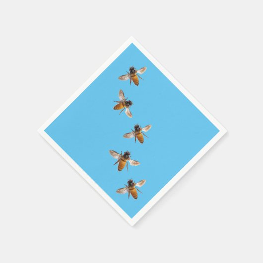 Niedliche Honigbienen Serviette (Ecke)