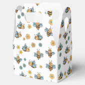 Niedliche Honigbienen und florale Wildblumen Geschenkschachtel (Geöffnet)