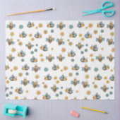 Niedliche Honigbienen und florale Wildblumen Seidenpapier (Basteln)